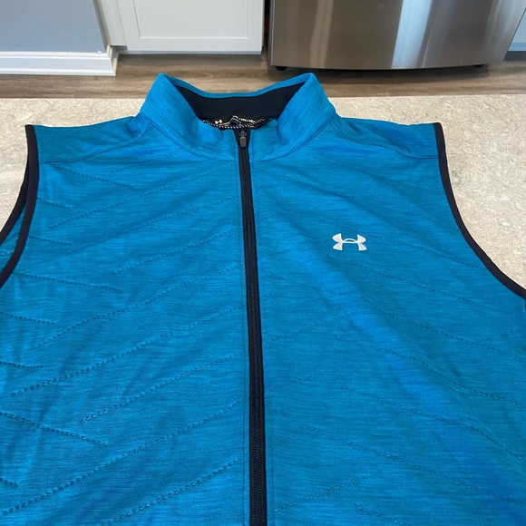 Under Armour Men's Teal and Black Vest - Picture 3 of 8